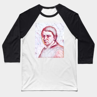 Friedrich Schlegel Portrait | Friedrich Schlegel Artwork | Line Art Baseball T-Shirt